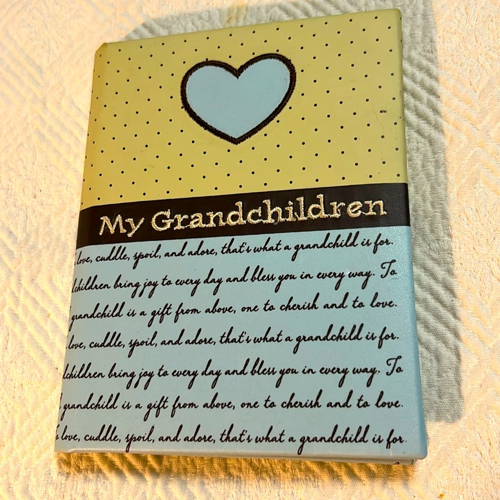 Mini Photo Album My Grandchildren Holds 24 4x6 Photos 12 Pages New View 2011